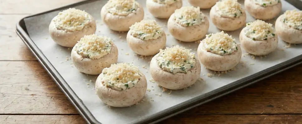 BEST STUFFED MUSHROOMS Ready in 20 Minutes